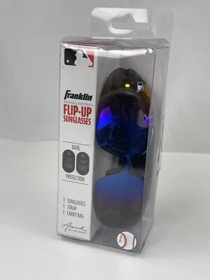 Franklin Sports Adult Baseball Flip-up Sunglasses, MLB Deluxe Authentic UV w Bag - Image 1 of 2
