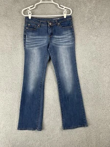 Tommy Girl Womens Mid Rise Bootcut Blue Jeans Size 7 Juniors - Picture 1 of 10
