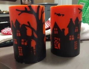 Halloween Flameless Flickering Hollow Candles for LED flickering - Picture 1 of 3