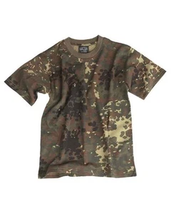 Camiseta Niños Camuflaje Manchado, Camping, Outdoor, Militar, Deporte -NUEVA- - Imagen 1 de 1