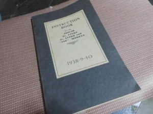 JAGUAR 2 1/2 3/12 '100' 1938 1939 1940 ORIGINAL INSTRUCTION BOOK EXCELLENT - Picture 1 of 3