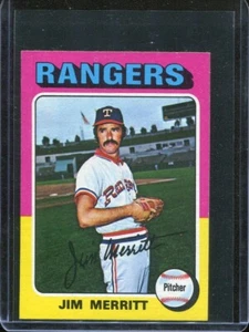 1975 Topps MINI Baseball # 83 Jim Merritt (NM-MT) Near Mint to Mint - Picture 1 of 2