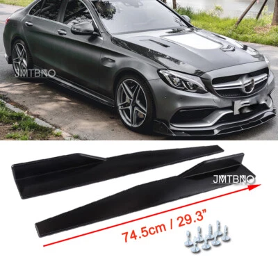 Kit de carrocería de panel basculante de extensión de faldones laterales de 29,3" divisor de labios para Mercedes-Benz Foto 1 de 4