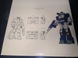 Transformers Animation Cel Print Concept Publicity SOUNDWAVE Takara Art F - Bild 1 von 6