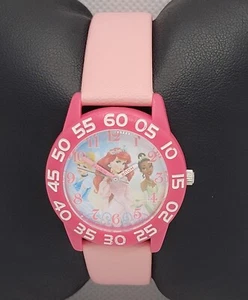 Kids Disney Princess Cinderella Ariel Tiana Time Teacher Watch K3 - Picture 1 of 10