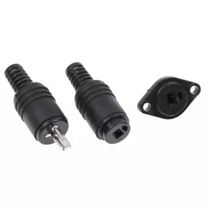 1pcs 2 Pin DIN Speaker Wire Plug 2P Hifi Loudspeaker Cable Solder Connector - Zdjęcie 1 z 14