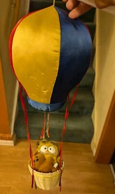 Rare Dakin Vintage Garfield & Pookie Hot Air Balloon Hanging HTF Free Shipping  - Image 1 of 4