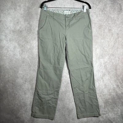 Horny Toad Chino Pants Womens Size 4 Green Straight Leg Flat Front Low Rise - Image 1 of 4
