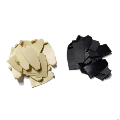 20x Cello Bow Tip Material Black Plastic Tip + Aged White Plastic Tip - Image 1 of 2