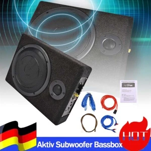 xytool 8''Auto Aktiv Subwoofer Bassbox mit Verstärker KFZ Untersitz Lautsprecher - Bild 1 von 12