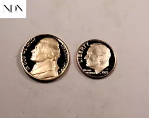 2x 1979-S Type 2 Dime + Jefferson Nickel Set/Lot - Gem Proof -TY2 - #PL18 - Picture 1 of 7