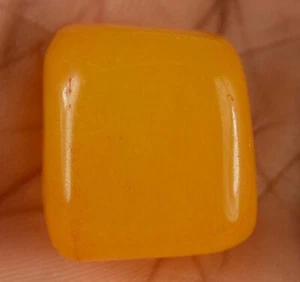 Madagaskar gelber Saphir 108,75 Karat natürlicher ausgefallener Cabochon Trommelstein - Bild 1 von 9