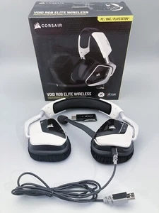 Corsair VOID RGB ELITE Cuffie da gioco wireless - Suono surround 7.1 - Foto 1 di 6