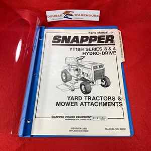 Piezas de tractores Snapper YT18H 1990 3 y 4 accionamientos hidráulicos manual 06036 (6/89) - Imagen 1 de 5