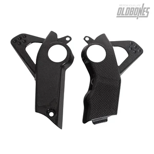 For Ducati DesertX 22+ 100% Carbon Fiber Side Panels Protect Guard Gloss - Picture 1 of 11