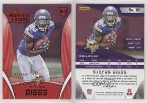 2015 Panini Rookies & Stars Retail Longevity Red /299 Stefon Diggs Rookie RC