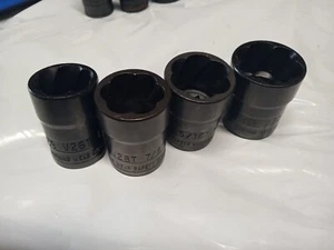MAC TOOLS 4pc 1/2" Drive Twist Socket 3pc Turbosocket Drive Twist Socket SAE - Picture 1 of 4