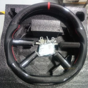 Real Carbon Fiber Perforated Steering Wheel Fit Jeep Wrangler JK 08-10 - Picture 1 of 2