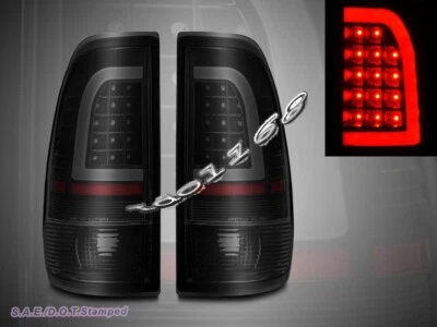 Luces traseras LED 97-03 Ford F150 F-150 1999-2007 F250 F350 negro humo 01 barra C Foto 1 de 4