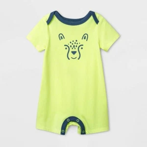 Baby Boys' Cheetah Romper - Cat & Jack Size 0-3 Months - Picture 1 of 1