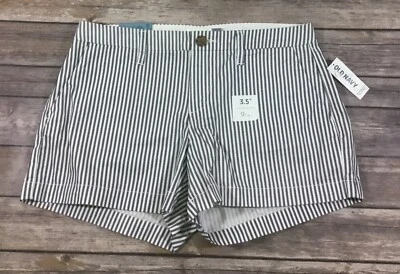Pantalones Cortos Old Navy Nuevos con Etiquetas Para Mujer Frente Plano Rayas 4 Azul Blanco 100% Algodón 508220 D9 Foto 1 de 4