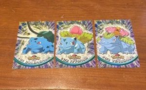 Venusaur / Ivysaur / Bulbasaur - 1999 Topps Pokemon TV Animation Edition - Blue - Picture 1 of 2