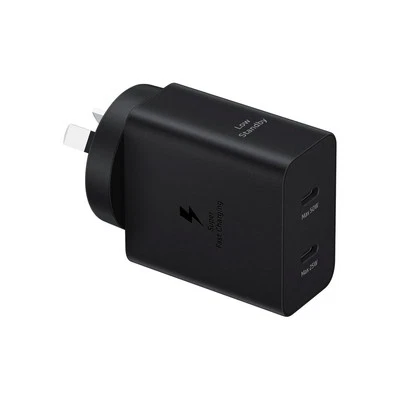 Samsung 50W Duo AC Charger with USB-C to USB-C Cable - Black - image 1 of 3