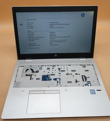 HP ProBook 650 G4 15.6"  Core i5-8250U 1.6GHZ BIOS LOCKED LAPTOP ,SL22 - Image 1 of 4