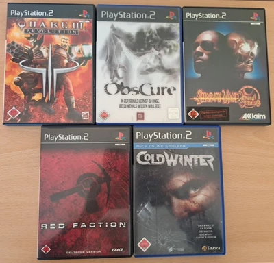 PS 2: 5 Actionspiele: Quake III , Obscure, Shadow Man, Red Faction + Cold Winter - Bild 1 von 4