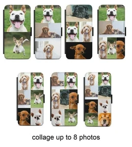 Personalised Custom Collage Printed Flip Wallet Phone Case For Samsung Models - Picture 1 of 4