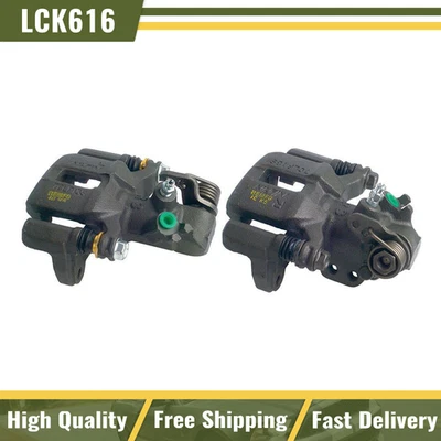 Cardone Rear Left & Right Brake Calipers with Bracket For 1992-2000 Honda Civic - Image 1 of 4