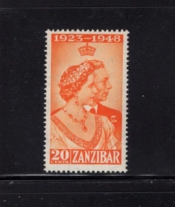 Zanzíbar 1949 20c naranja boda real MNH SG 333 Sc 224 - Imagen 1 de 1