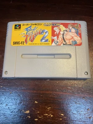 Final Fight 2 (Super Famicom, 1993) Cartridge Japan Import Capcom - Image 1 of 2