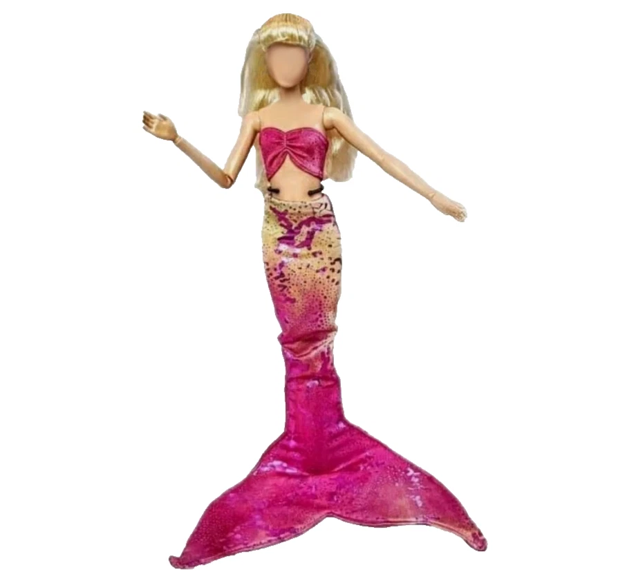 ÚNICO Conjunto de Sirena Rosa Top Aleta Conjunto Ropa para Muñecas de Moda de 11.5" 1:6 SIN MUÑECA Foto 1 de 4