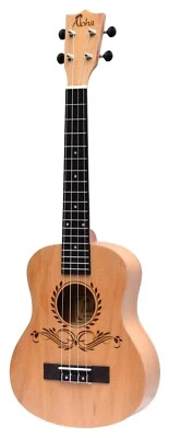 Ukulele Agathis Wood Engraved top - 3 Sizes available  (Canadian Brand) - Image 1 of 2