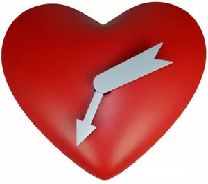 Reloj de Pared en Forma de Corazón con Movimiento Regalo Regalo San Valentín Decoración Amor Romántico - Imagen 1 de 3