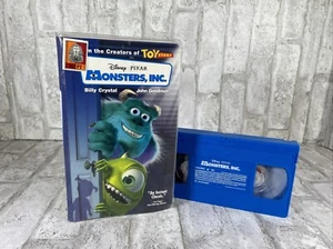 Monsters, Inc. (Blue VHS, Used Clear ClamShell) Disney Pixar - Picture 1 of 8