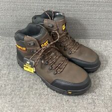 Bota de trabalho masculina Caterpillar 6 precisão impermeável biqueira  composta trigo 90808