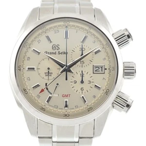 SEIKO Grand Seiko SBGC201 GMT Chronograph Date Spring drive Men's Watch I#137061 - Picture 1 of 10