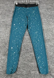 Nike Pro Leggings Womens Small Green Dri Fit Workout Training Active Gym New - Picture 1 of 15