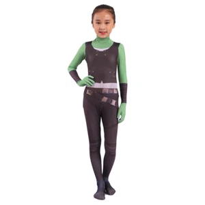 Girl Gamora Costume Halloween Guardians of The Galaxy Cosplay Adult Jumpsuit🎁 - Picture 1 of 5
