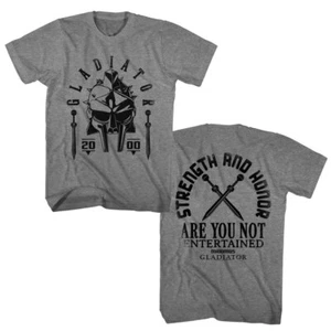 Gladiator Movie Strength & Honor Maximus Are You Not Entertained Herren T-Shirt - Bild 1 von 10