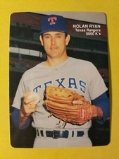 HOF NOLAN RYAN - 5000 K's #1 TEXAS RANGERS * 1990 MOTHER'S COOKIES MLB BASEBALL