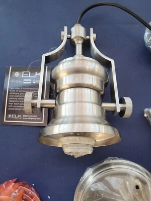 ELK LIGHTING 66524-1 Chadwick 1 Luz Mini Colgante Níquel Satinado/Tono Blanco $253 Foto 1 de 4