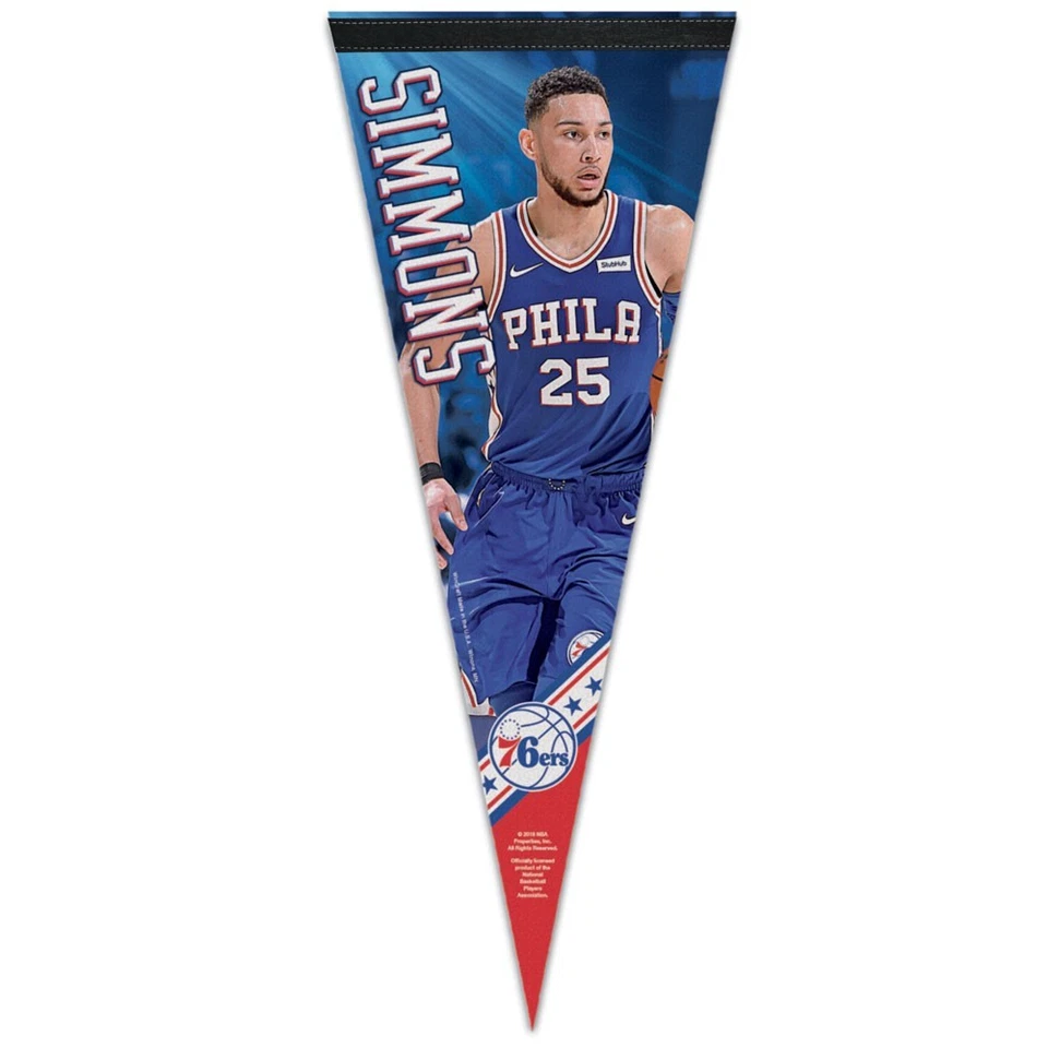 BEN SIMMONS #25 PHILADELPHIA 76ERS ROLL UP FELT PENNANT 12"x30" NEW WINCRAFT 🏀 - Image 1 of 1