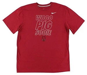 NWT New Arkansas Razorbacks "Wooo Pig Sooie" Nike Local Verborrea camiseta pequeña - Imagen 1 de 1