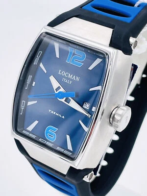 Reloj Hombre Locman Tremila Titanio Acero Y Goma Edición Limitada Azul - Imagen 1 de 4