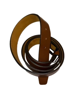 Mens REMO TULLIANI Italian Calfskin  54" / 150103 Light Brown  Belt - Picture 1 of 3