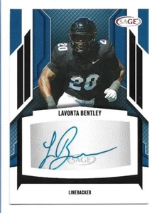 2024 Sage Football Black Auto Lavonta Bentley #A-LB Colorado Buffalos Autograph - Picture 1 of 2