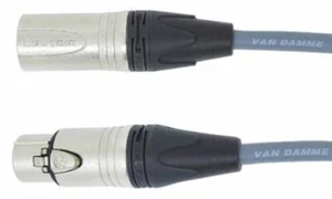 Van Damme 3m Grey Male XLRS to Female XLRS Audio Video Cable Assembly - Picture 1 of 1